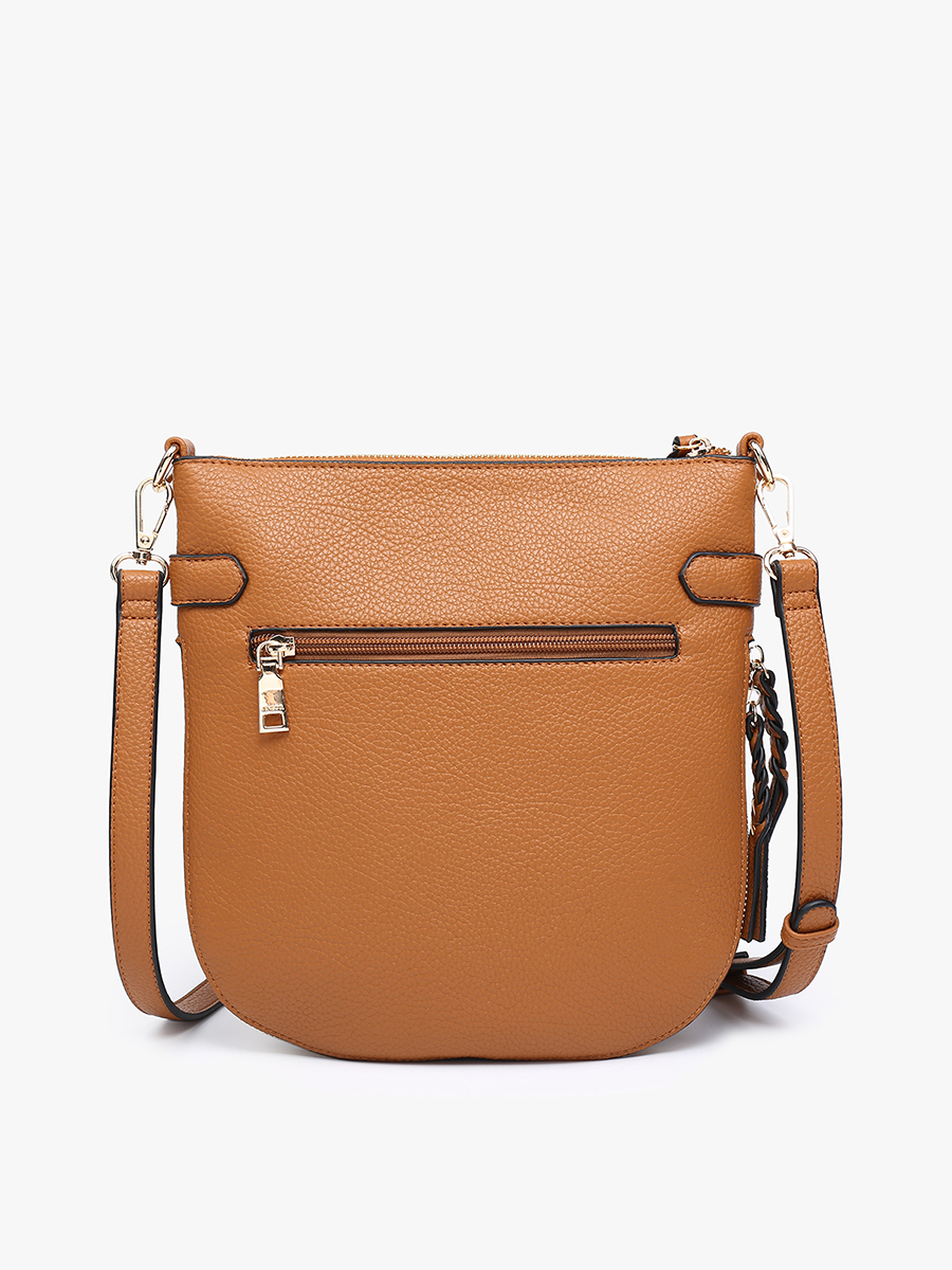 M2466 Esther Whipstitch Trim Round Crossbody