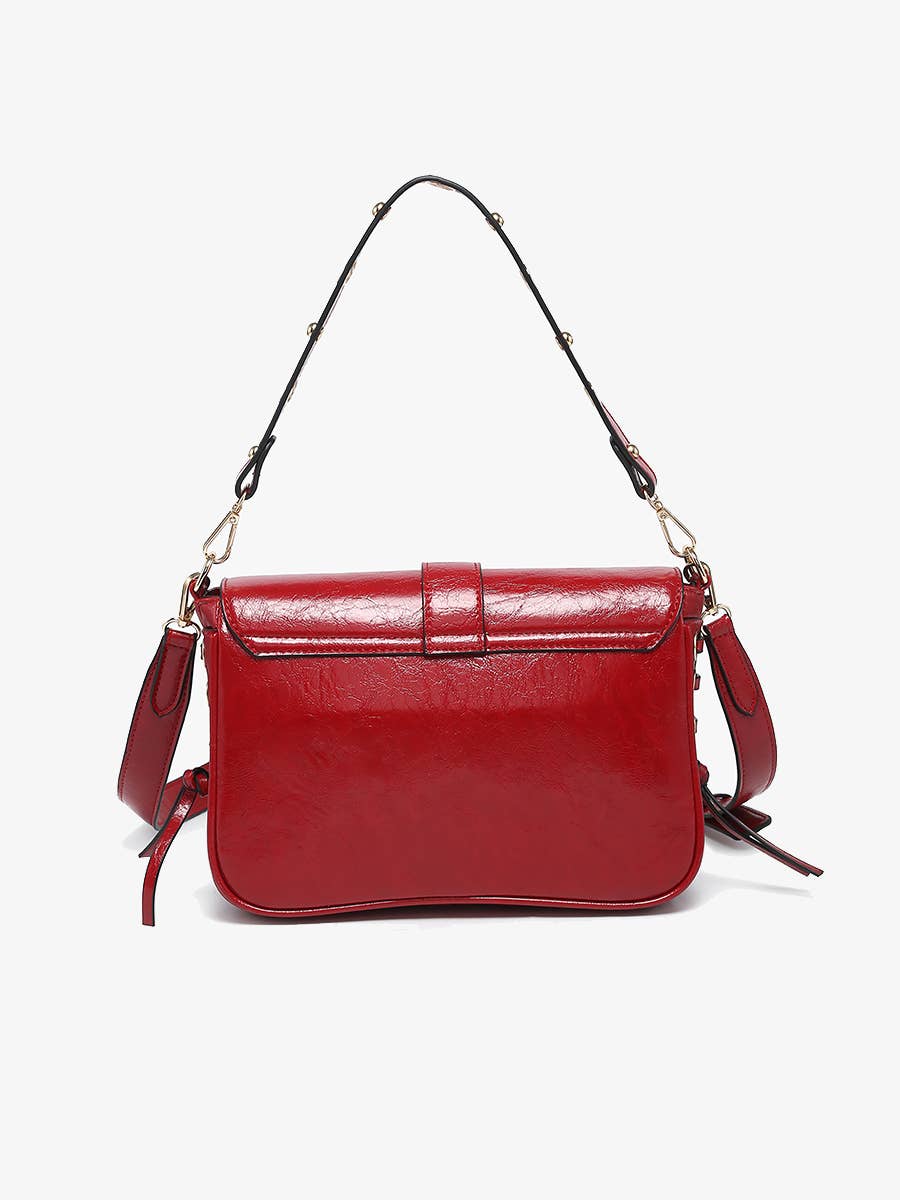 M2756 Valerie Gloss Multi-Compartment Shoulder Bag