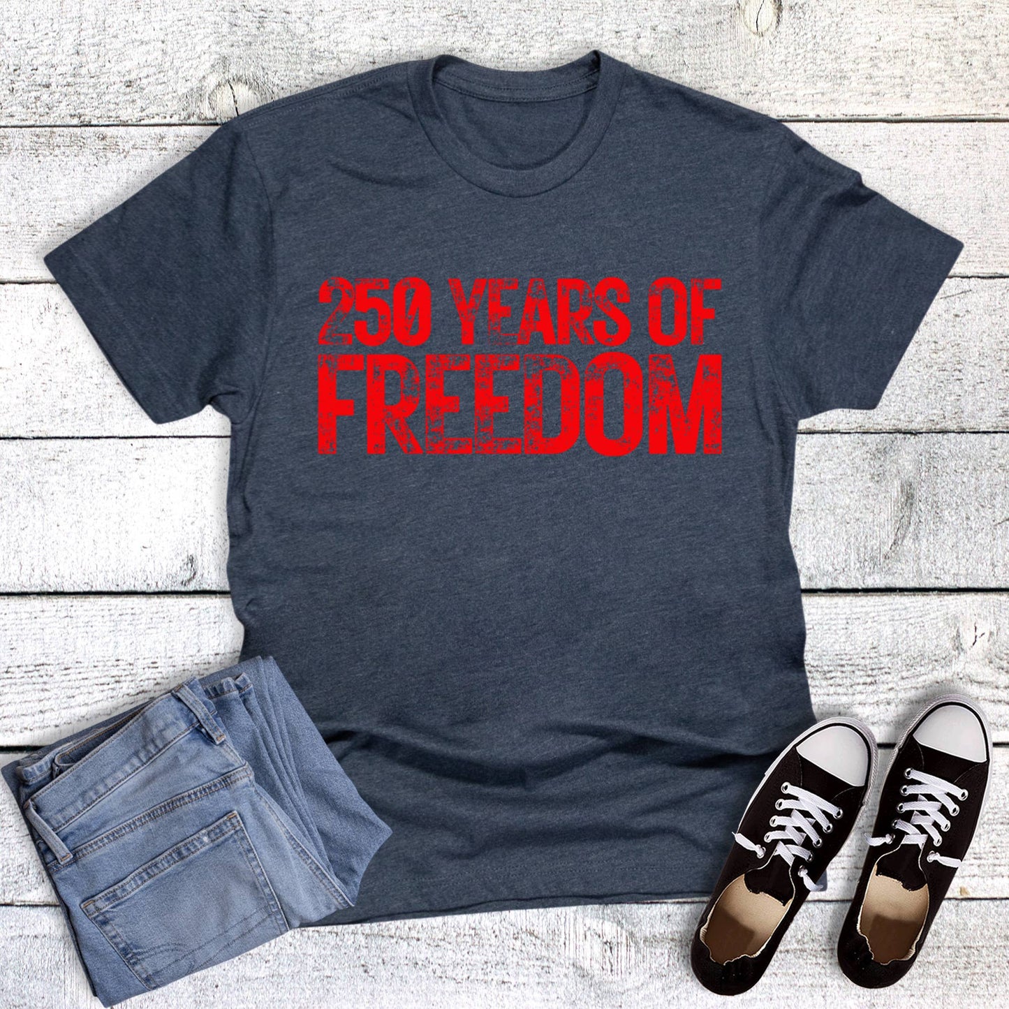 Patriotic 250th Anniversary Freedom Graphic Tee