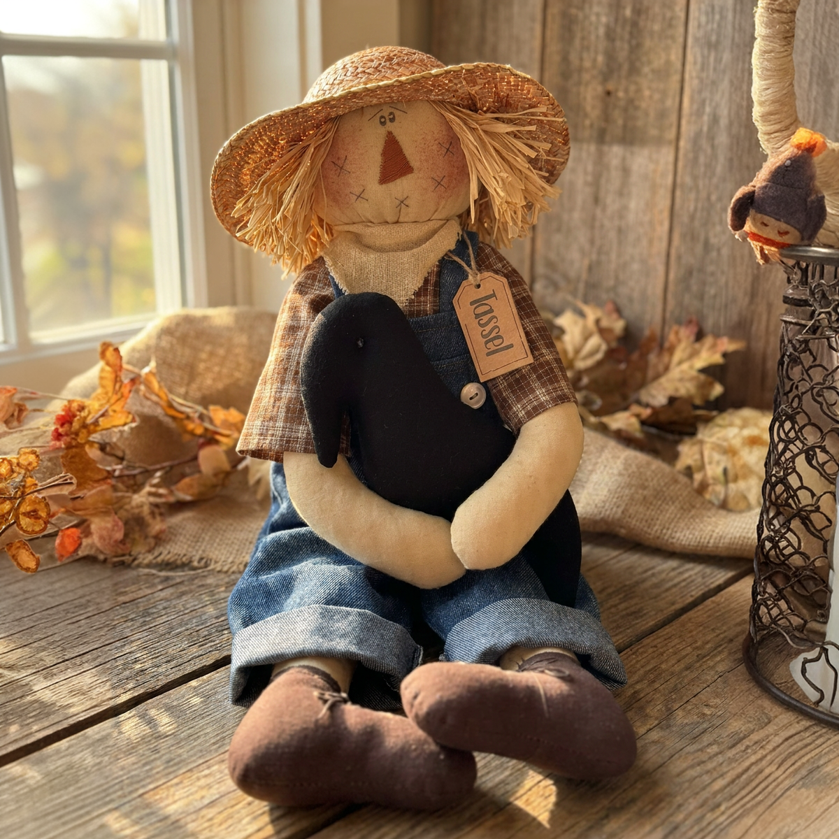Tassle the Scarecrow with Crow