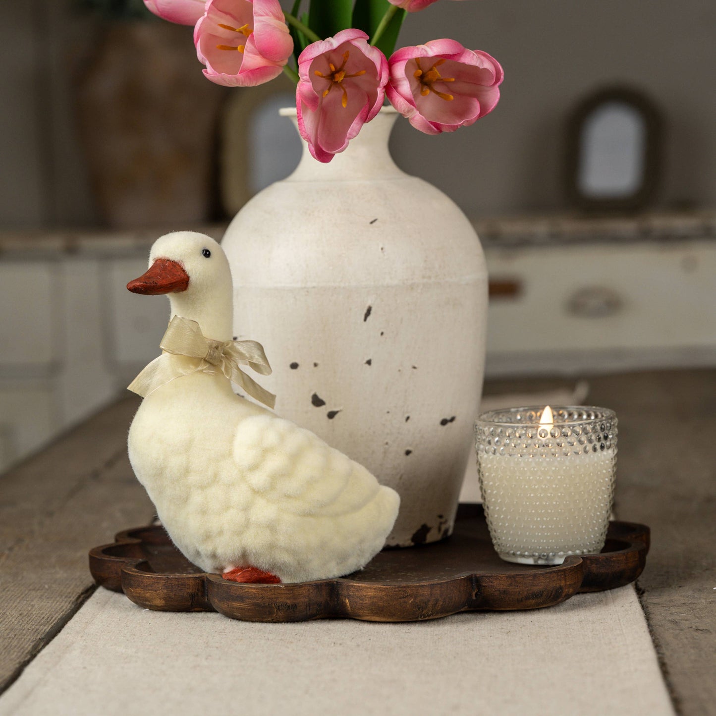 8.5" CREAM DUCK