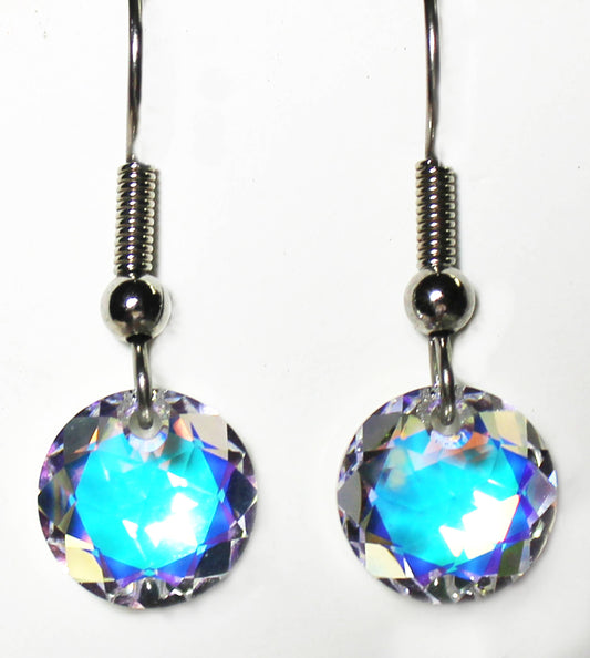 Crystal AB (Aurora Borealis) Classic Cut Dangle Earring