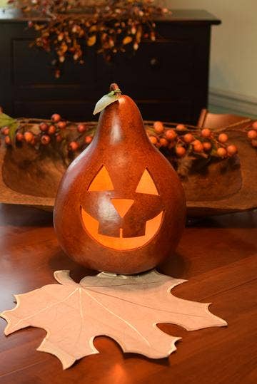 Traditional Jack Extra Large Hand-crafted Gourd Luminary