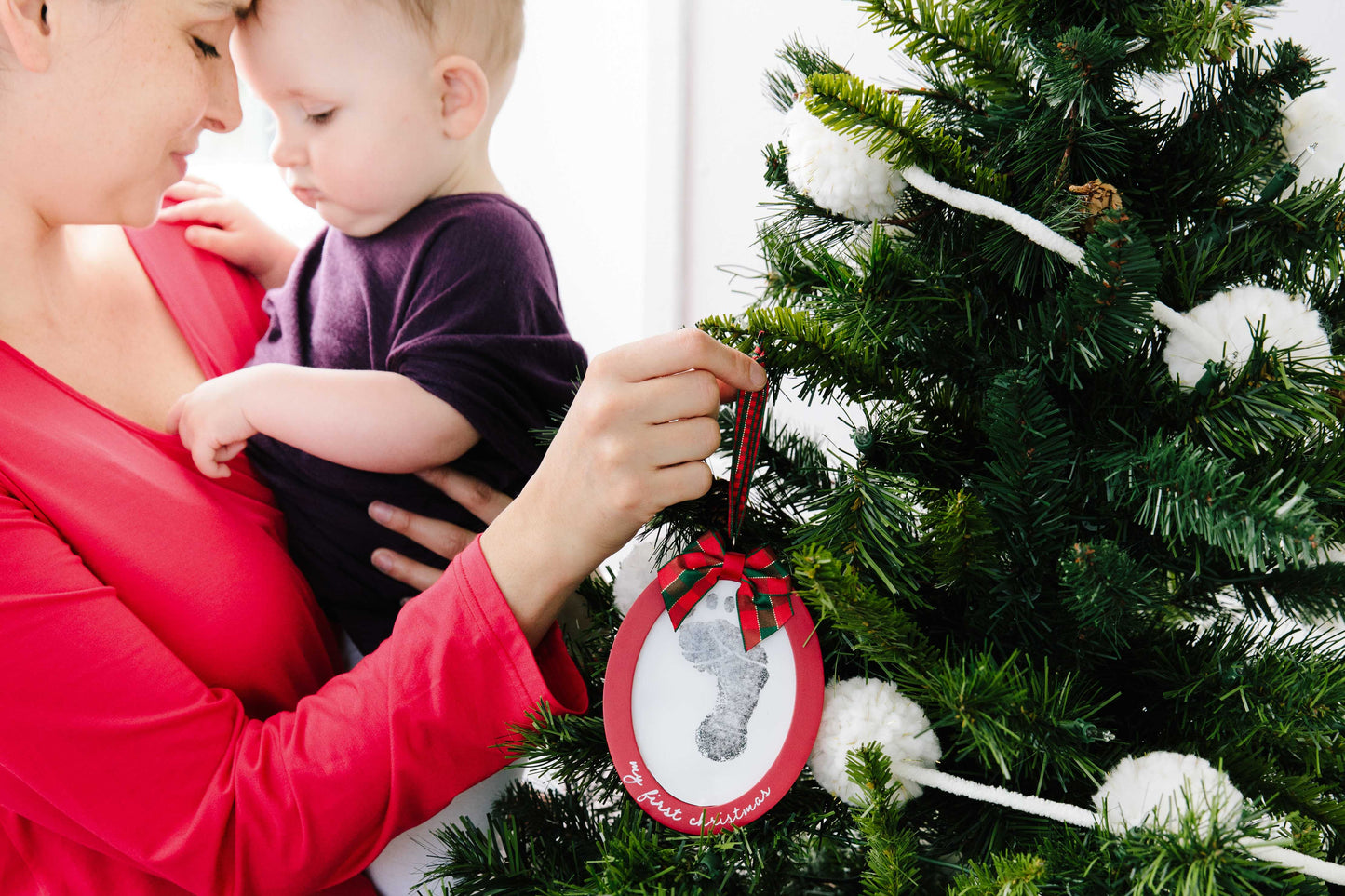 My First Babyprints Double-Sided Picture Christmas Ornament