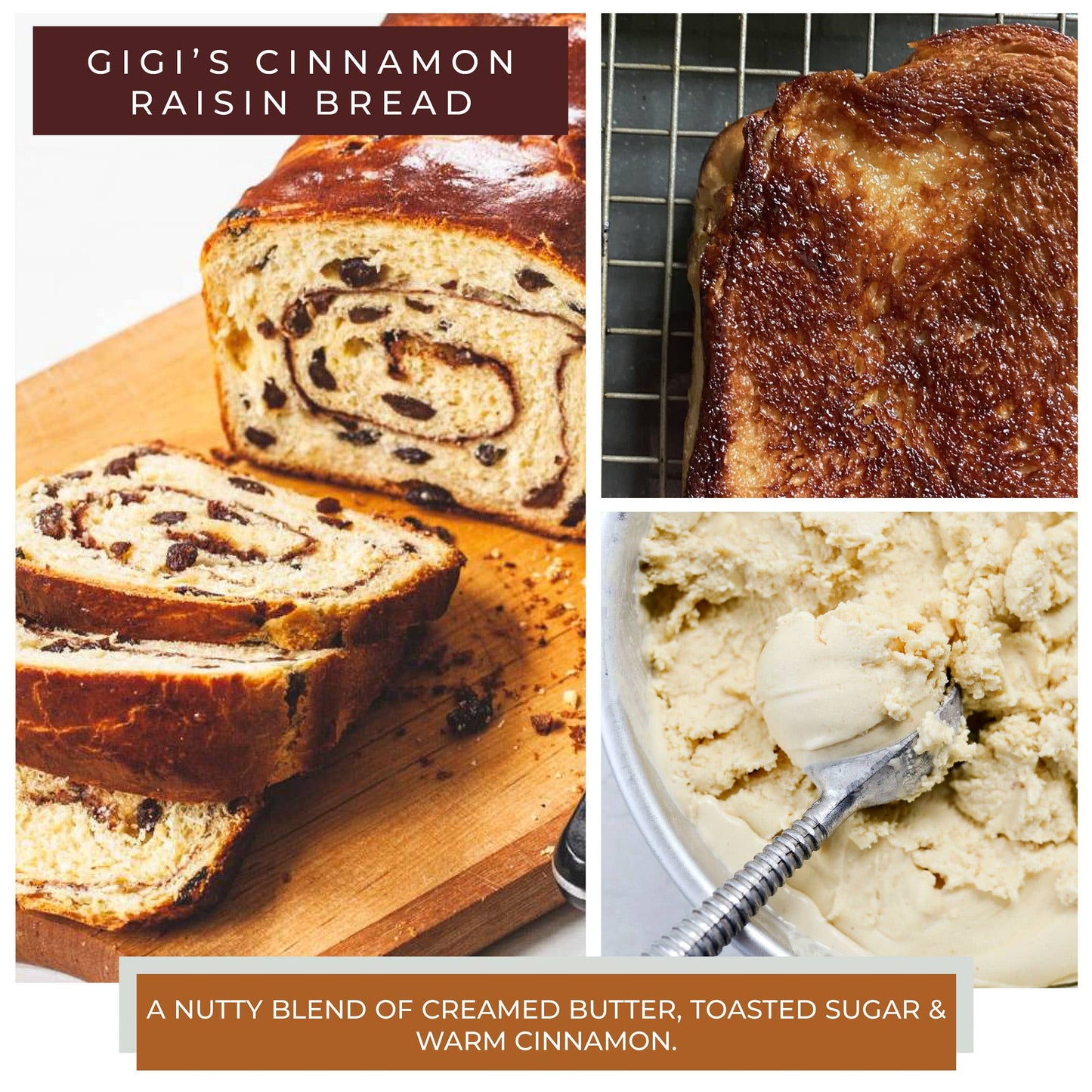 KOTL Papa Candle (34oz.) – GiGi's Cinnamon Raisin Bread