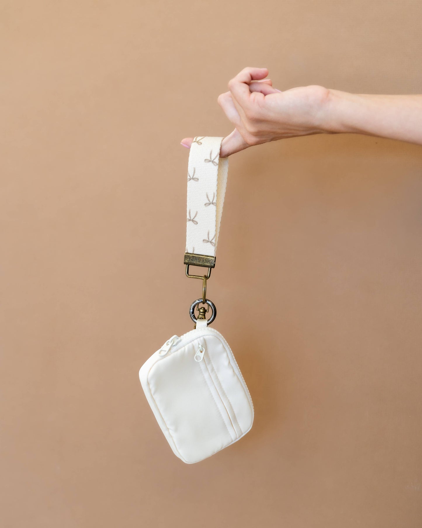 Canvas Wristlet Lanyard Keychain -  Car Key Fob Holder
