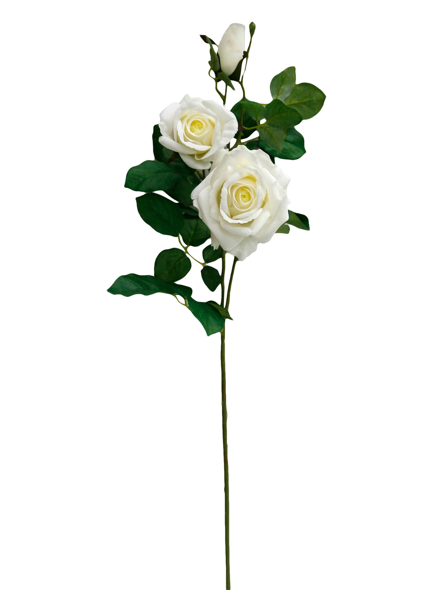27"-Real Touch moisturized coating rose stem-3 Blooms