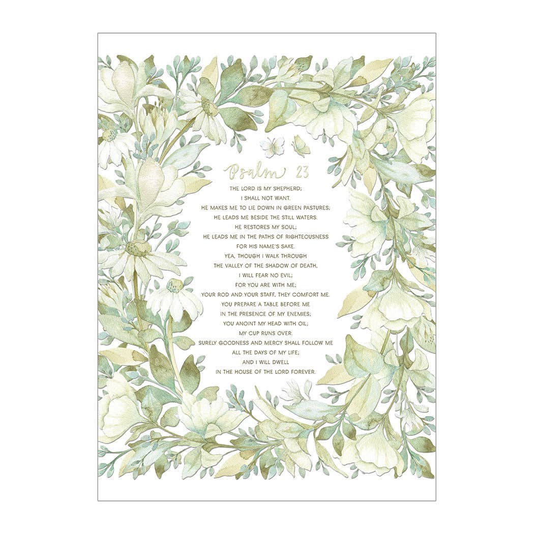 Psalm 23 Prayer - Faith Sympathy Card