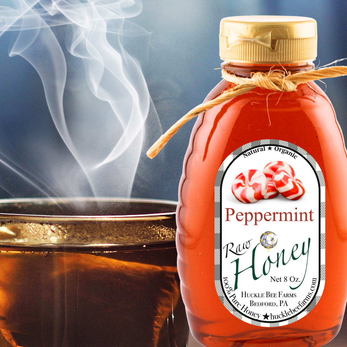 Peppermint Infused Raw Honey