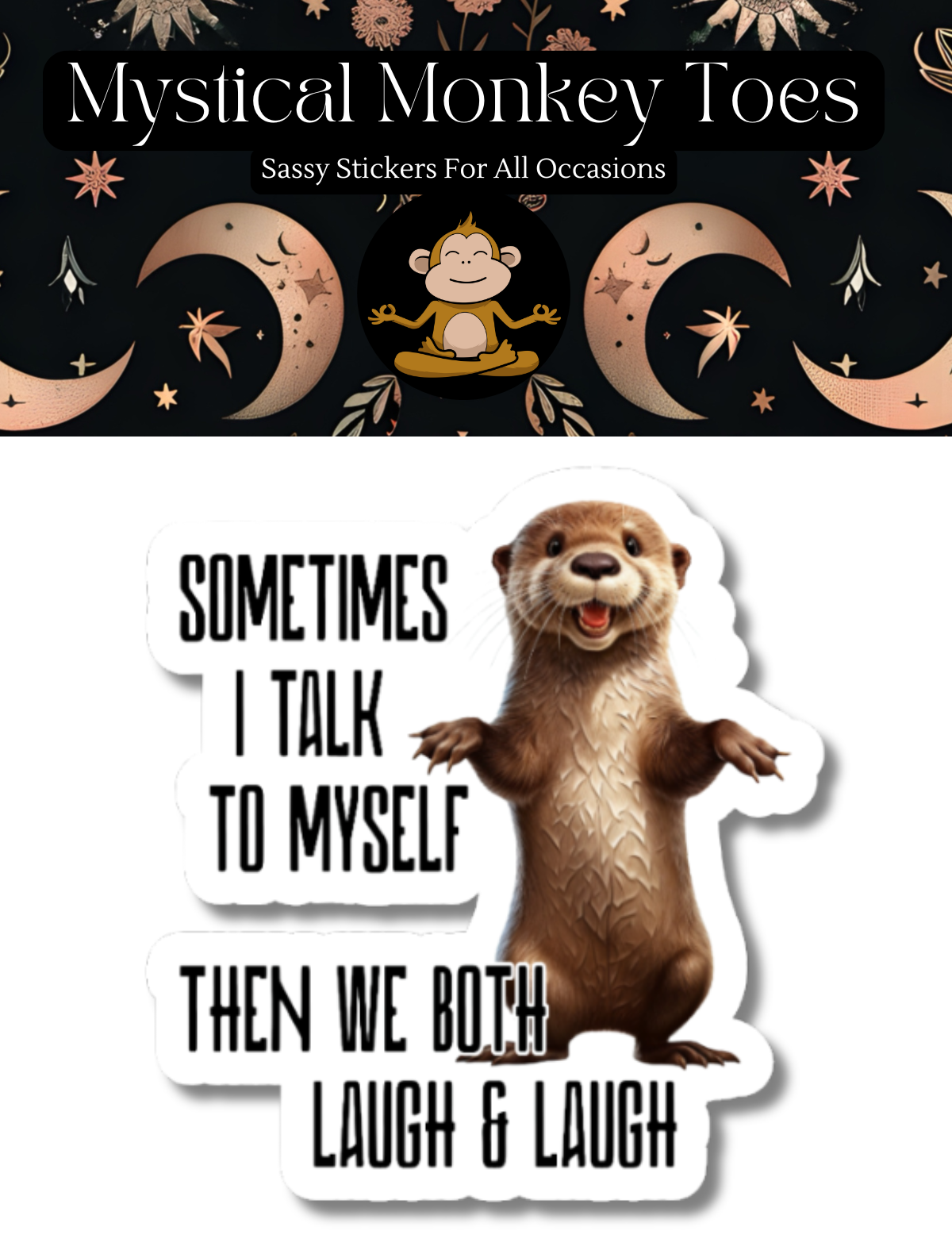 Funny I Talk To Myself Sticker