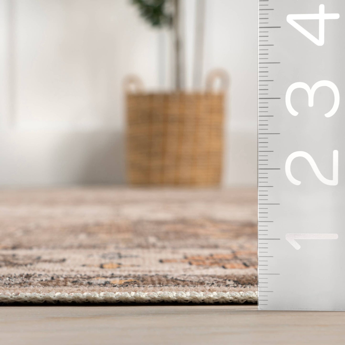 Lauren Liess Barbary Distressed Machine Washable Area Rug
