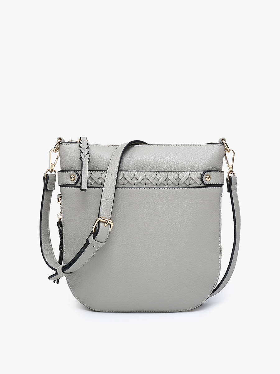 M2466 Esther Whipstitch Trim Round Crossbody