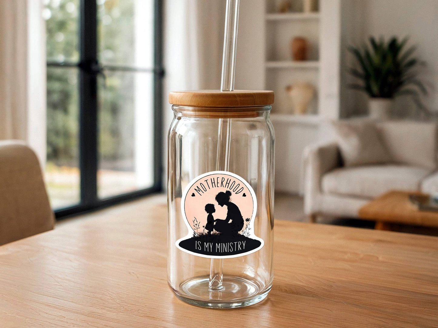 Motherhood Is My Ministry | Christian Sticker for Moms