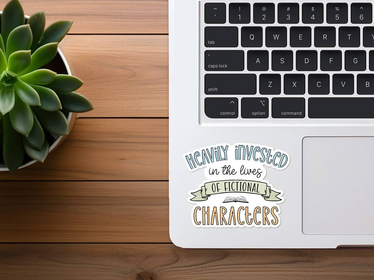 Fictional Characters | Book Lover Sticker | Reading Sticker
