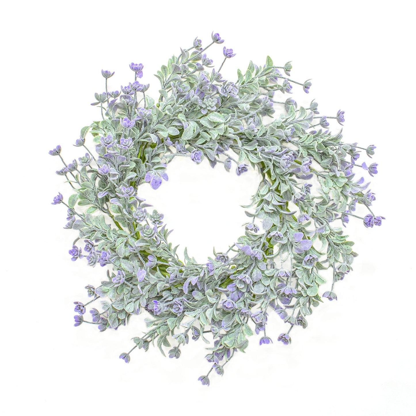 Dusk Lavender Buds Candle Ring, 3.5"