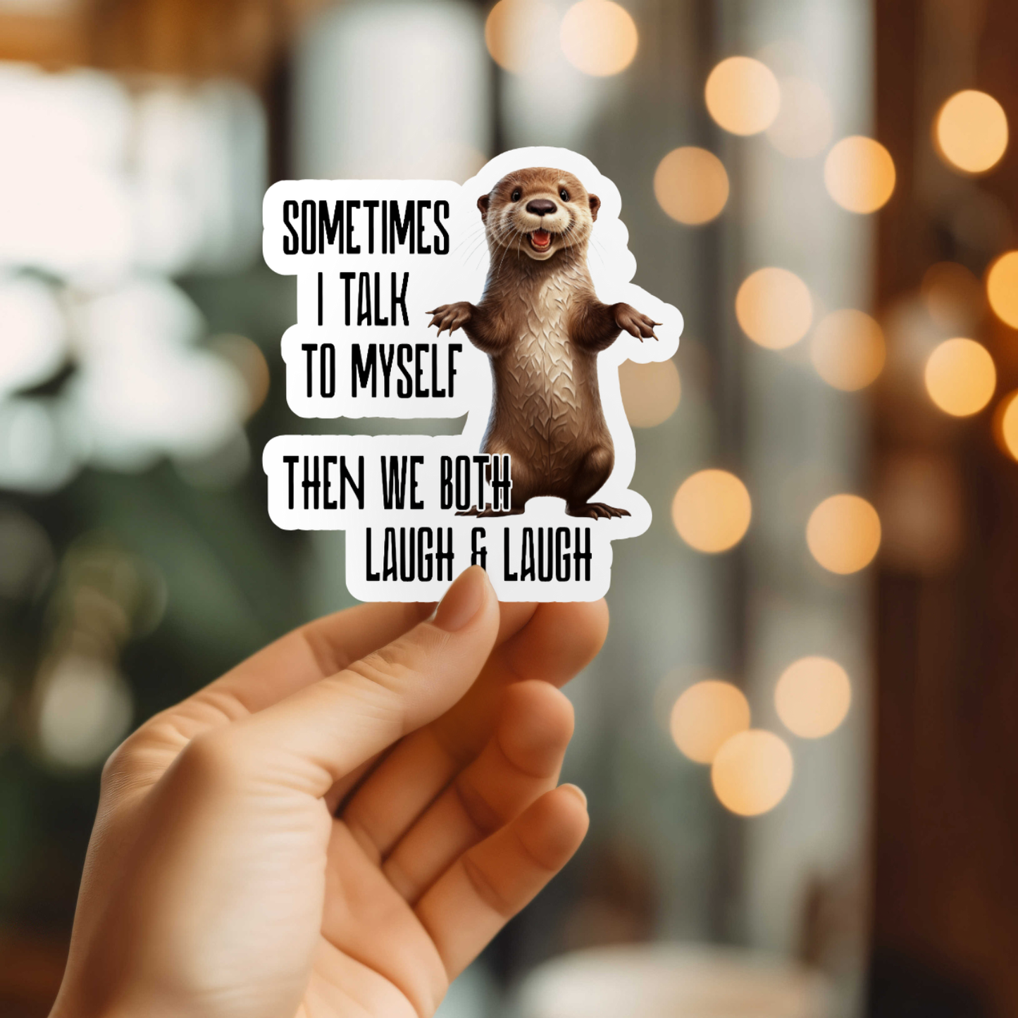 Funny I Talk To Myself Sticker