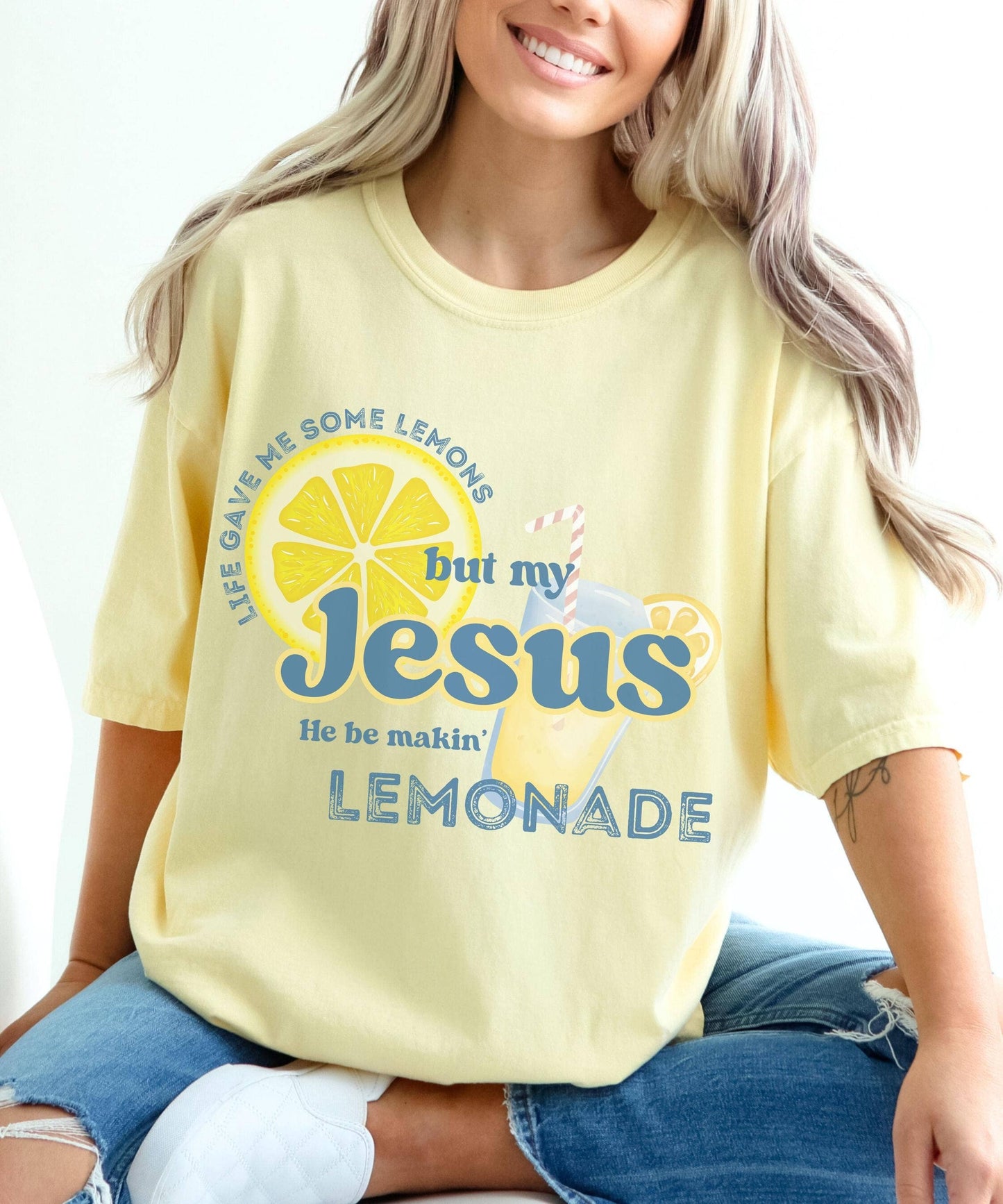 Comfort Colors Life Gave Me Some Lemons Christian Shirt
