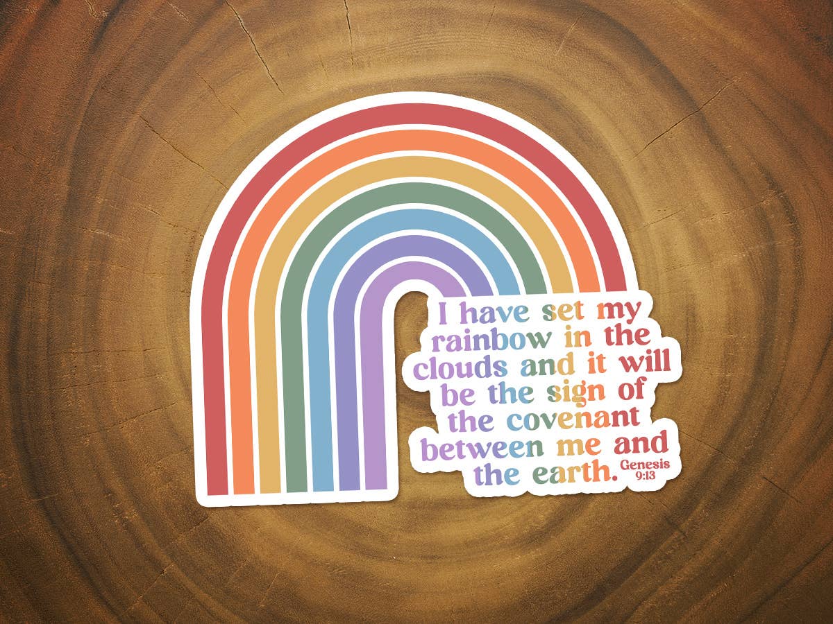 Rainbow Convenant Sticker | Christian Sticker | Scripture