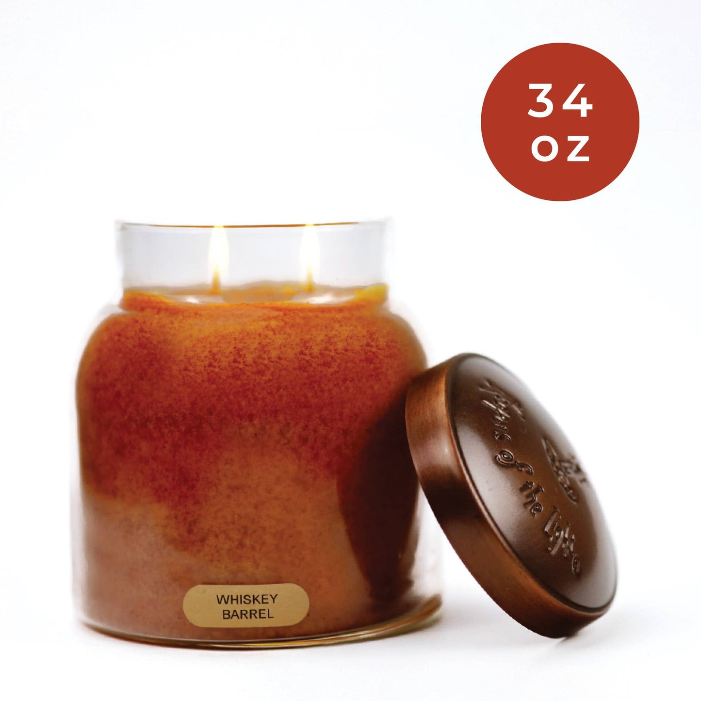 Whiskey Barrel – 34oz Strong Scented Gift Jar Candle