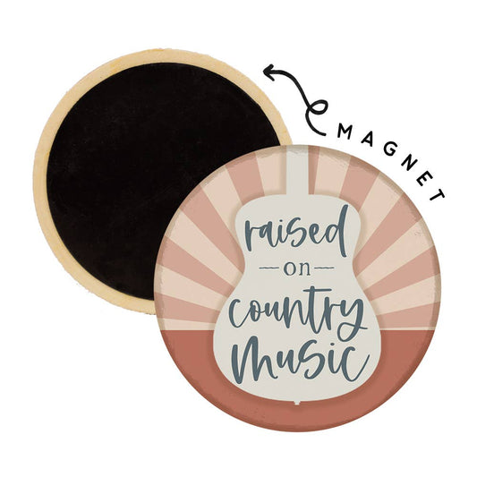 Raised Country Music - Round Magnets