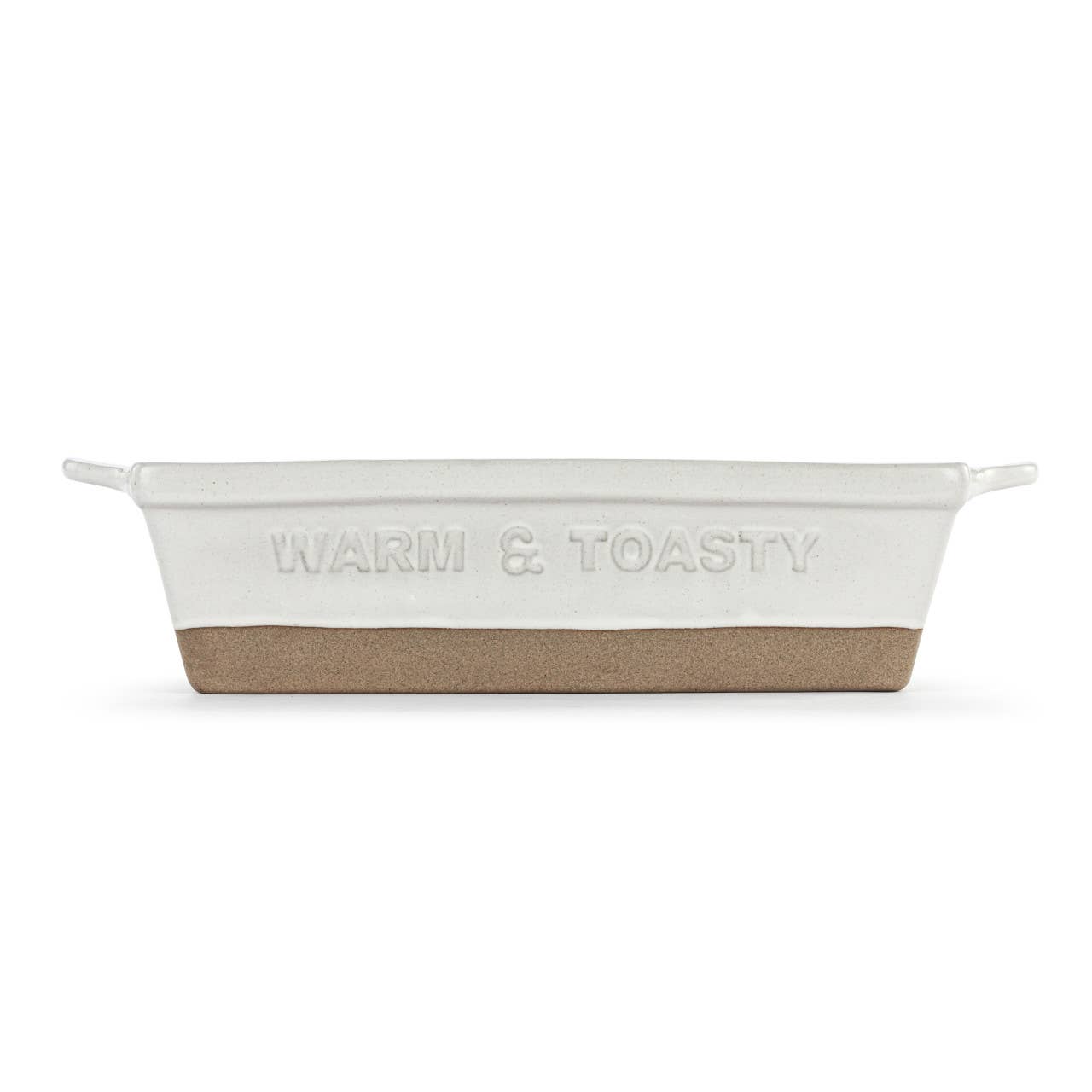 White Gather 'Round Loaf Dish