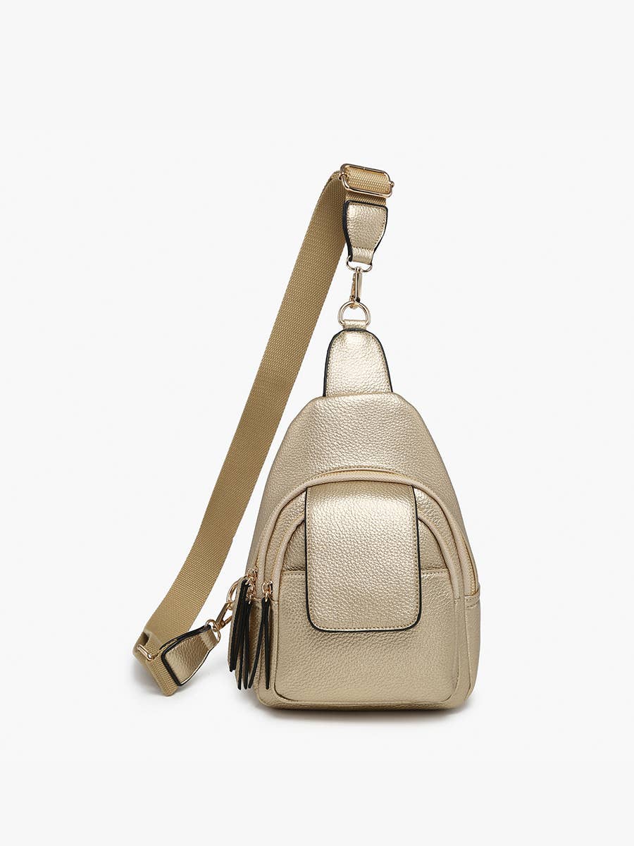 M2532 Sophia Sling Bag w/ Flapover Pocket