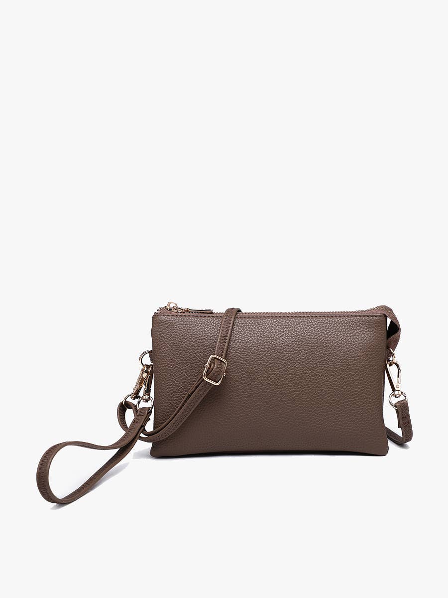 M013 Riley Monogrammable 3 Compartment Crossbody/Wristlet