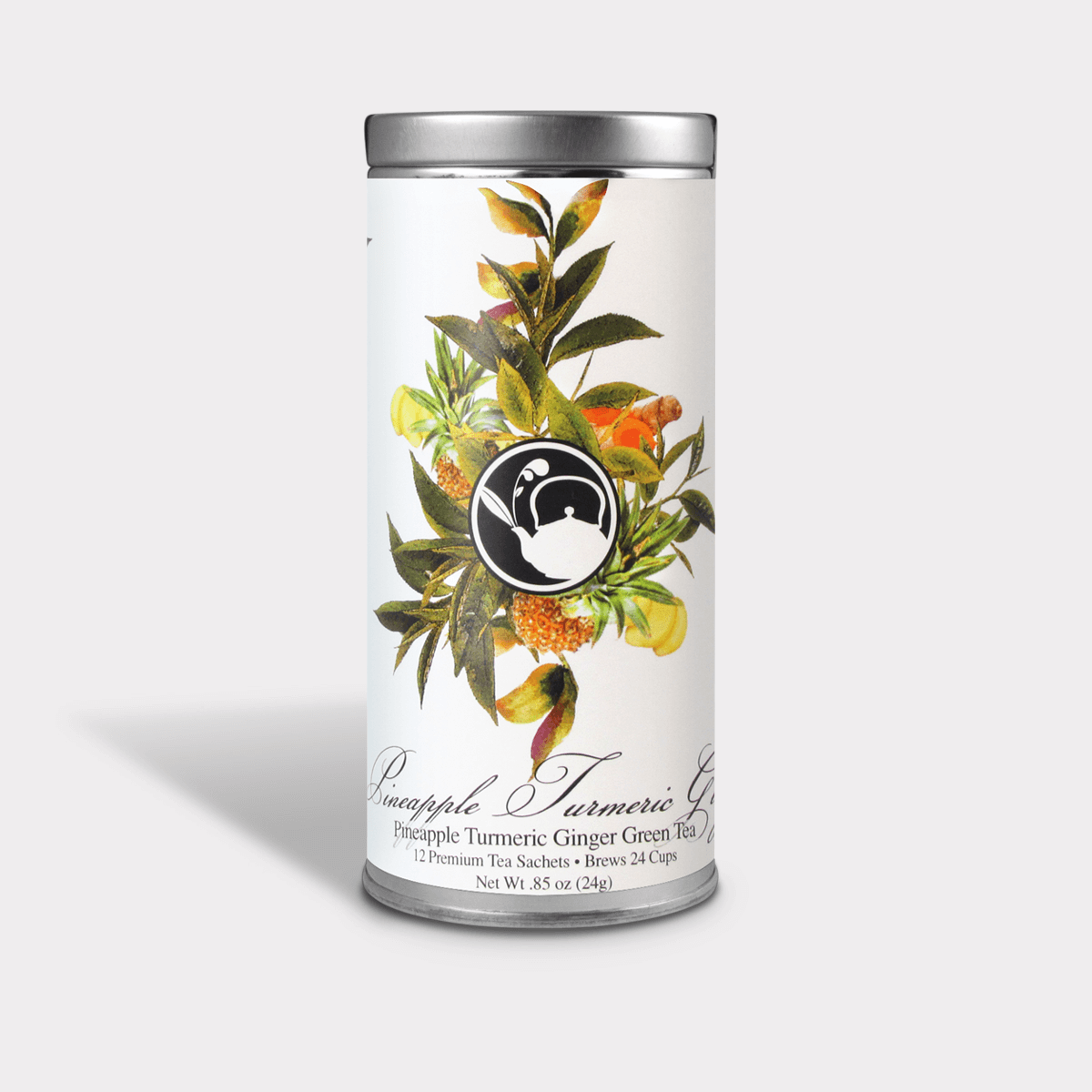 Pineapple Turmeric Ginger Green Tea - 12 Tea Sachets in Tin