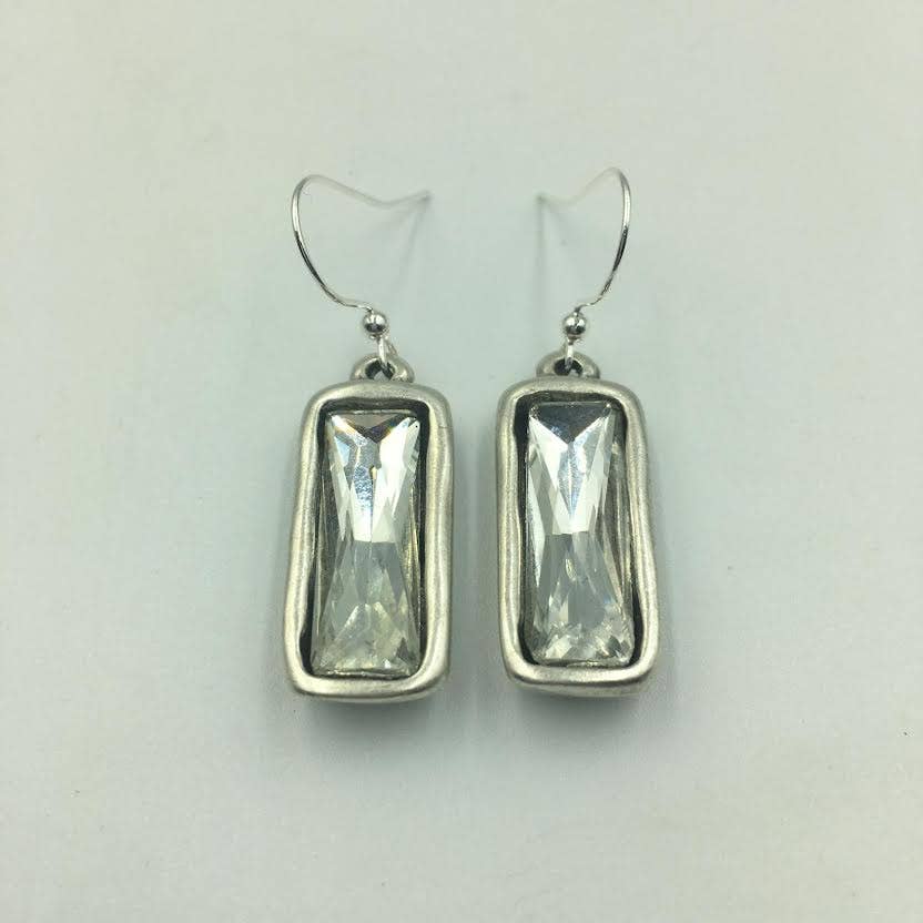 Luminous Rectangular Earrings