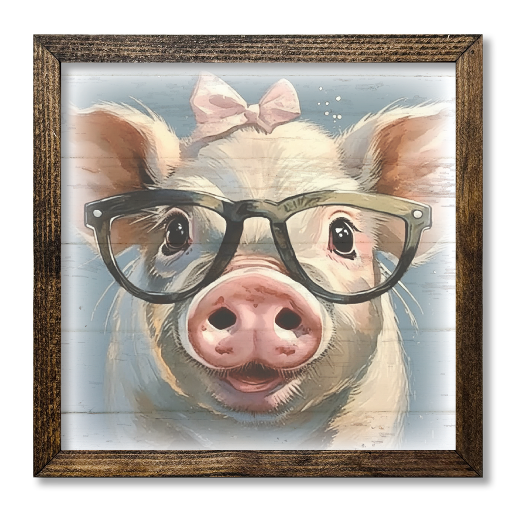 TIMBERLAND FRAME GIRL PIG WITH GLASSES