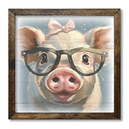 TIMBERLAND FRAME GIRL PIG WITH GLASSES