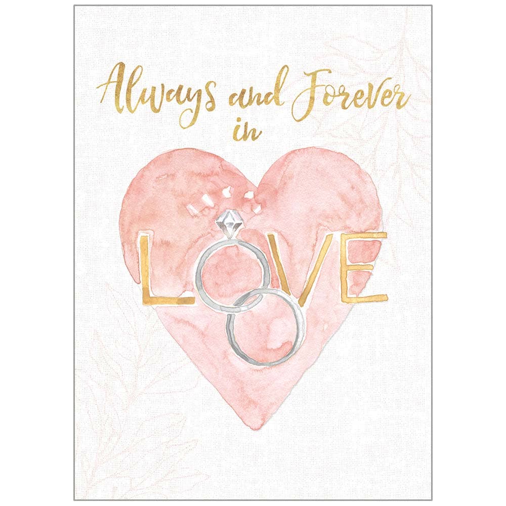 Love Rings Wedding Scripture Card