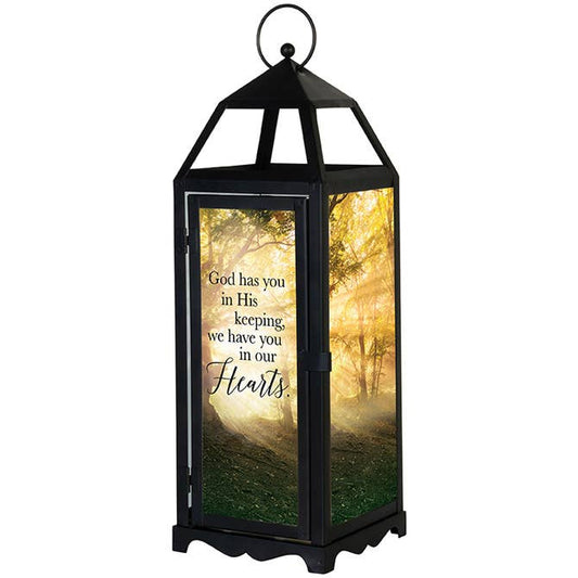 "In His Keeping" Panoramic Lantern