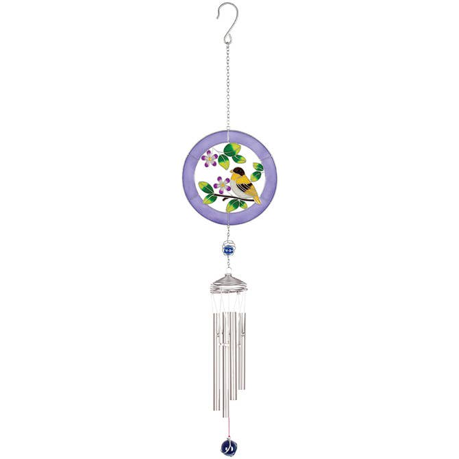 "Floral Goldfinch" Wireworks™ Garden Chime